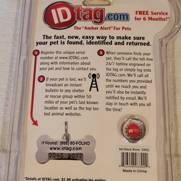 ❤️🐕  Host Pick 🐕❤️ IDtag.com Medium Dog Tag - Picture 6 of 6